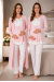 Effortt 9054 Puan Detaylı Pudra Pembe Sabahlıklı Lohusa Pijama Takımı Effortt 9054 Puan Detaylı Pudra Pembe Sabahlıklı Lohusa Pijama Takımı